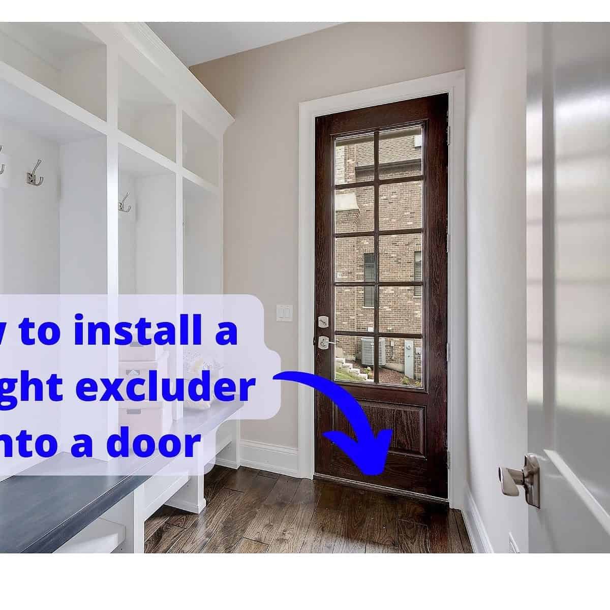 How to install a draught excluder to a door banner