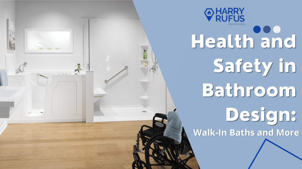 An image showcasing side by side a walk-in bath and a walk-in shower, providing a visual comparison of these two bathing options for accessibility and comfort